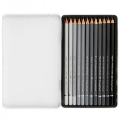 Bp947 Dereceli Kurşun Kalem 12'li Metal Kutu