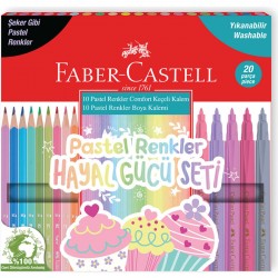 Faber Pastel Renkler Hayal Gücü Seti 20 Li 000107