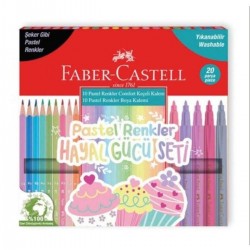 Faber Pastel Renkler Hayal Gücü Seti 20 Li 000107