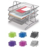 Bp413-11 Metal Perfore Evrak Rafı 3 Lu Sılver