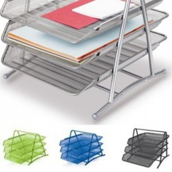 Bp413-11 Metal Perfore Evrak Rafı 3 Lu Sılver