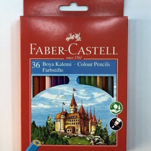 36 Renk Karton Kutu Kuru Boya Kalemi